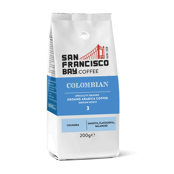 Colombian Supremo Ground Coffee, 200g Bag